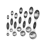 Profectus Store 0 Black 7piece set Double Head Magnetic Measuring Spoon 8-piece Set