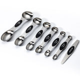 Profectus Store 0 Black 7piece set with ruler Double Head Magnetic Measuring Spoon 8-piece Set