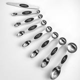 Profectus Store 0 Black 8piece set Double Head Magnetic Measuring Spoon 8-piece Set