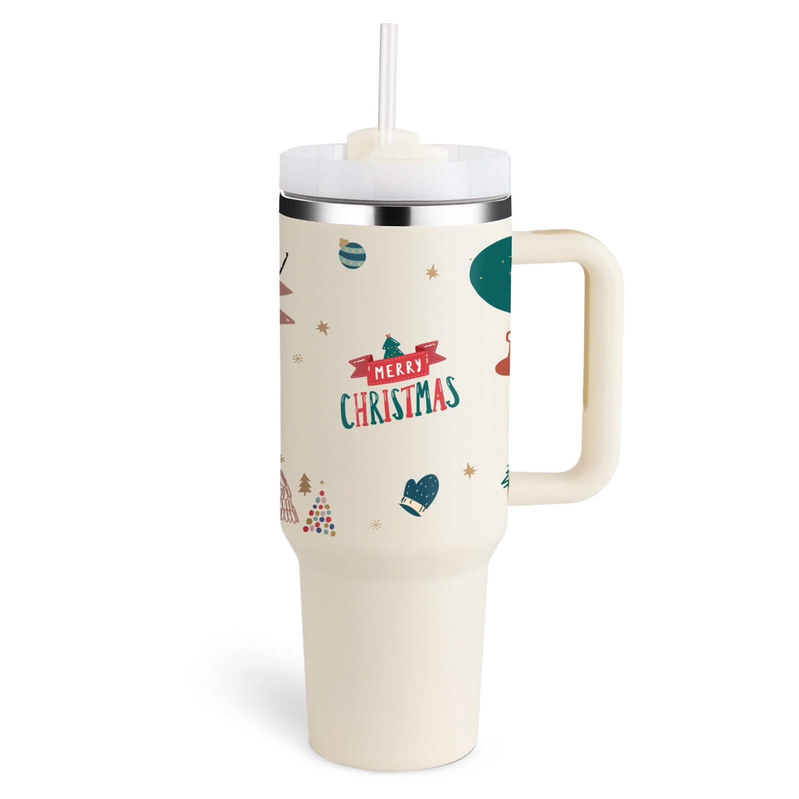 Profectus Store 0 Christmas Beige / 1200ML / 1PC Eversip 40 OZ Insulated Tumbler With Handle