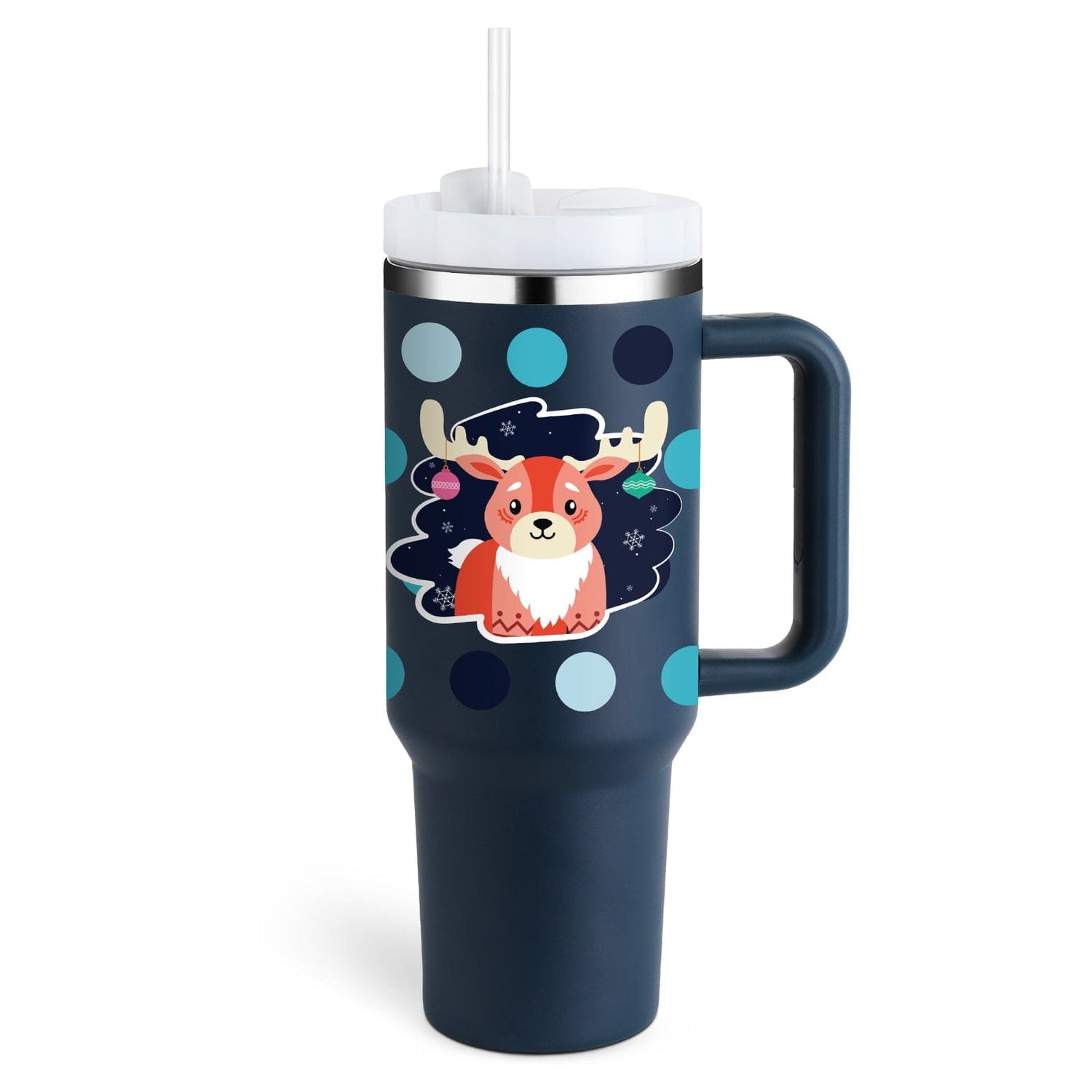 Profectus Store 0 Christmas Blue / 1200ML / 1PC Eversip 40 OZ Insulated Tumbler With Handle