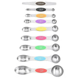 Profectus Store 0 Color 9piece set Double Head Magnetic Measuring Spoon 8-piece Set