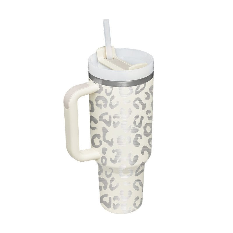 Profectus Store 0 Ivory white / 1200ML / 1PC Eversip 40 OZ Insulated Tumbler With Handle