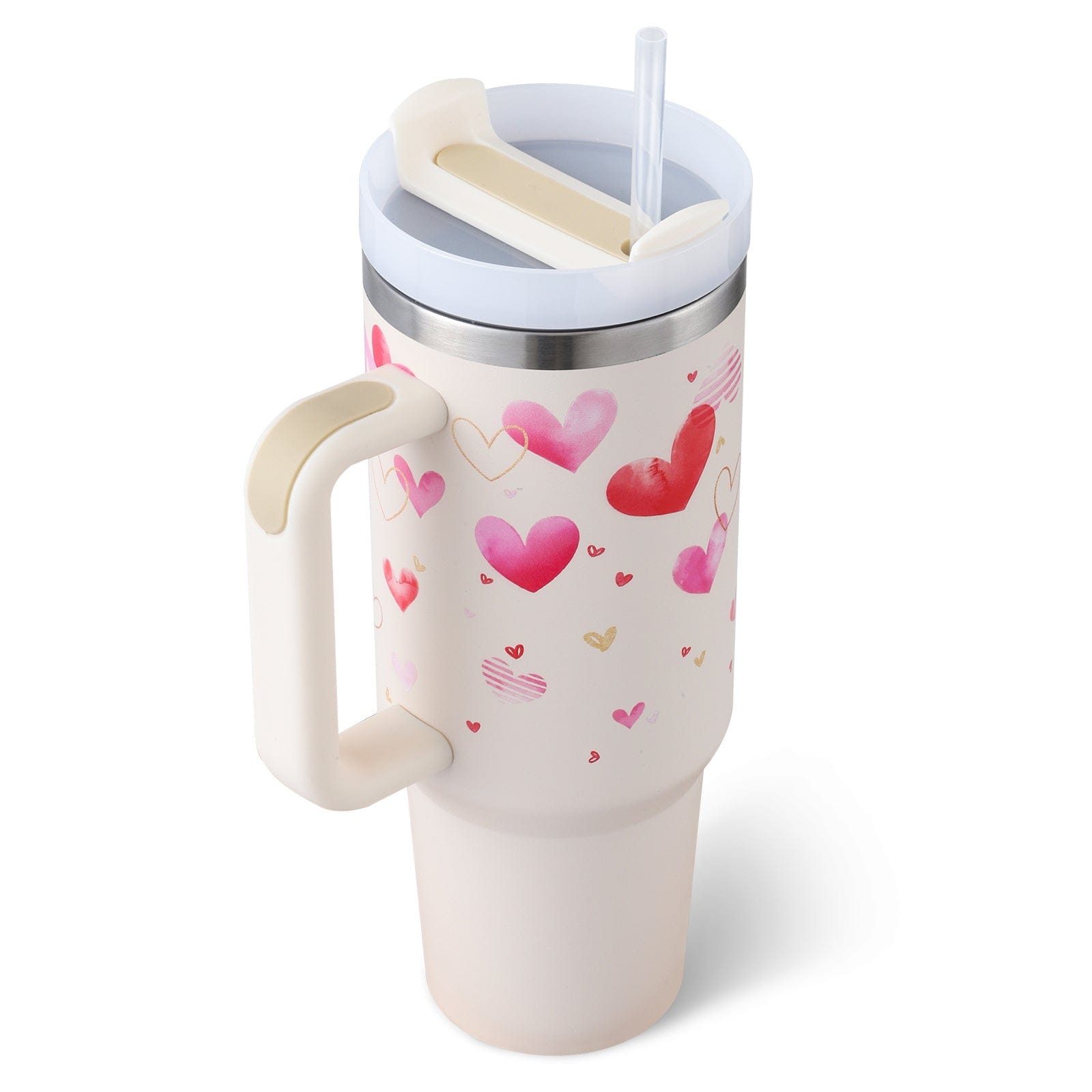 Profectus Store 0 Pink love B / 1200ML / 1PC Eversip 40 OZ Insulated Tumbler With Handle