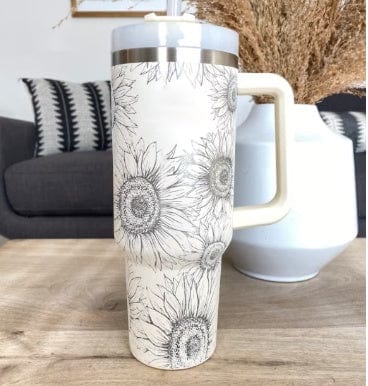 Profectus Store 0 Sunflower / 1200ML / 1PC Eversip 40 OZ Insulated Tumbler With Handle